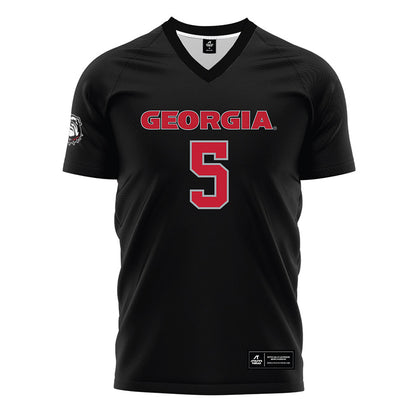 Georgia - NCAA Women's Soccer : Sage Glover - Black Soccer Jersey-0