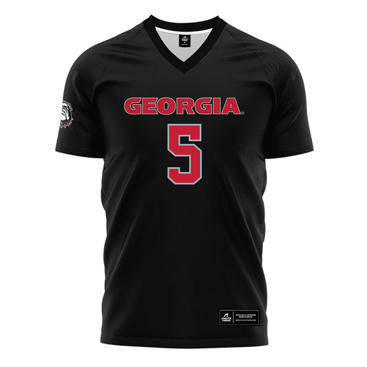 Georgia - NCAA Women's Soccer : Sage Glover - Black Soccer Jersey-0