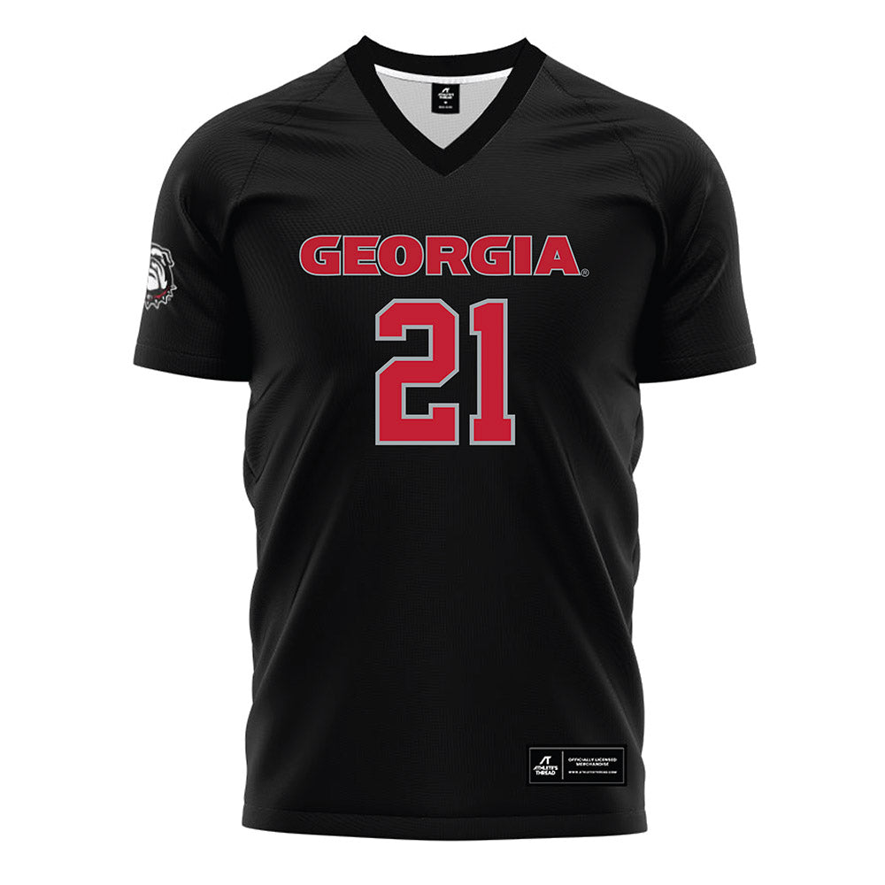 Georgia - NCAA Women's Soccer : Devon Winters - Black Soccer Jersey-0