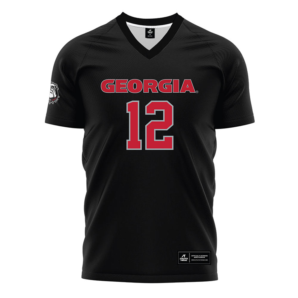 Georgia - NCAA Women's Soccer : Assa Kante - Black Soccer Jersey-0