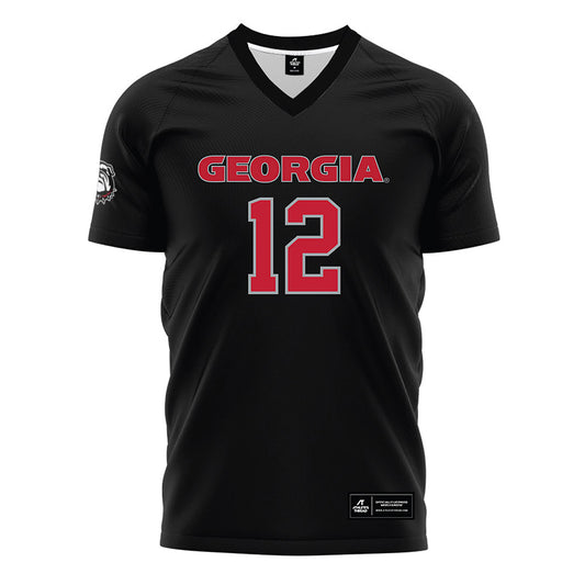 Georgia - NCAA Women's Soccer : Assa Kante - Black Soccer Jersey-0