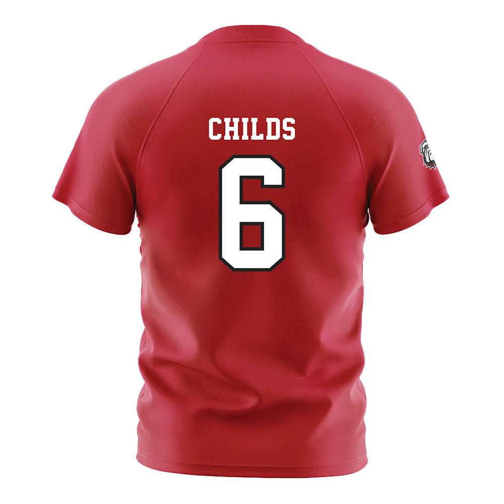 Georgia - NCAA Women's Soccer : Mona Childs - Red Soccer Jersey-1