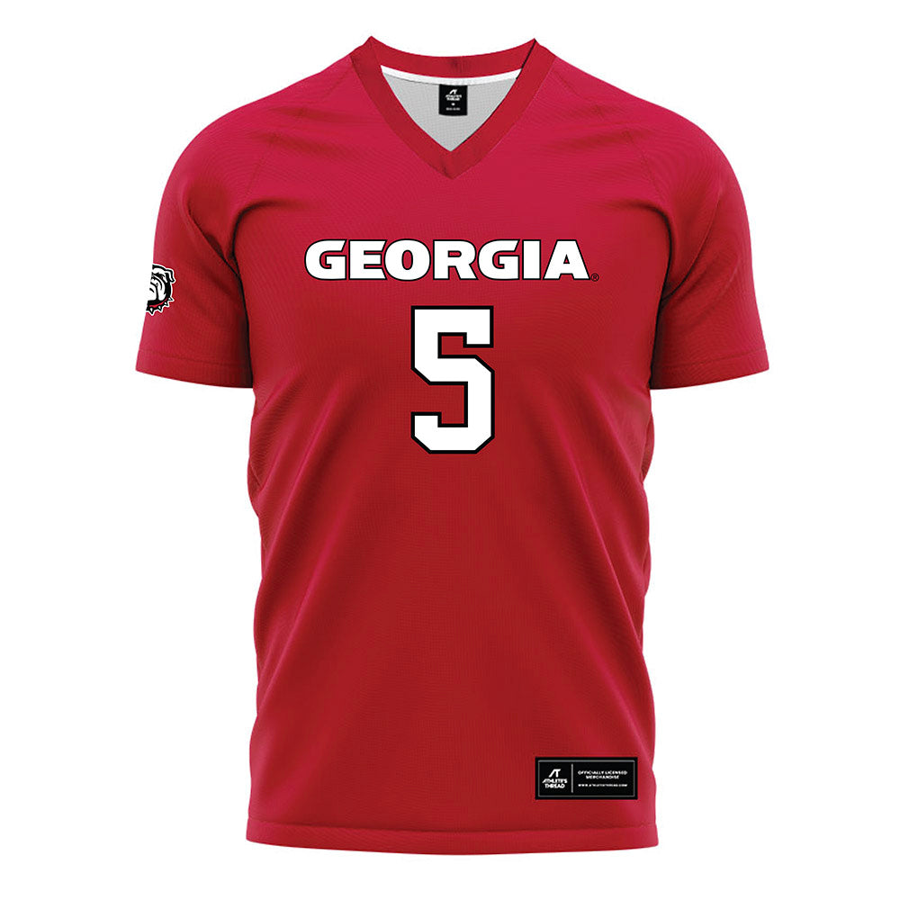 Georgia - NCAA Women's Soccer : Sage Glover - Red Soccer Jersey-0
