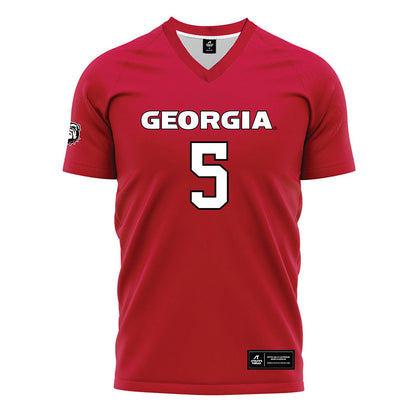Georgia - NCAA Women's Soccer : Sage Glover - Red Soccer Jersey-0