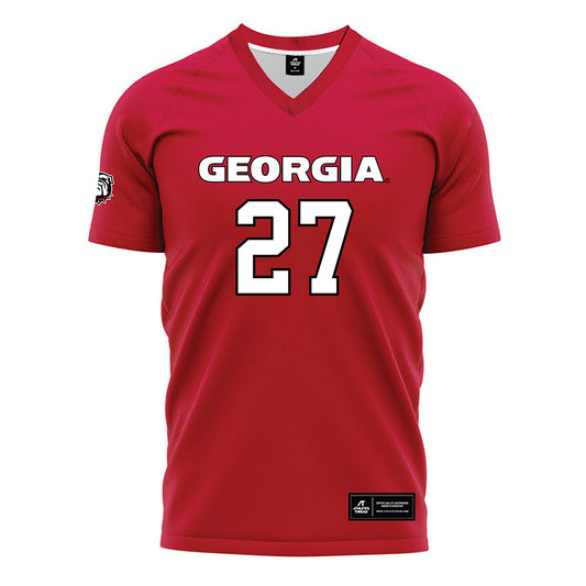 Georgia - NCAA Women's Soccer : Lola Manuel - Red Soccer Jersey-0