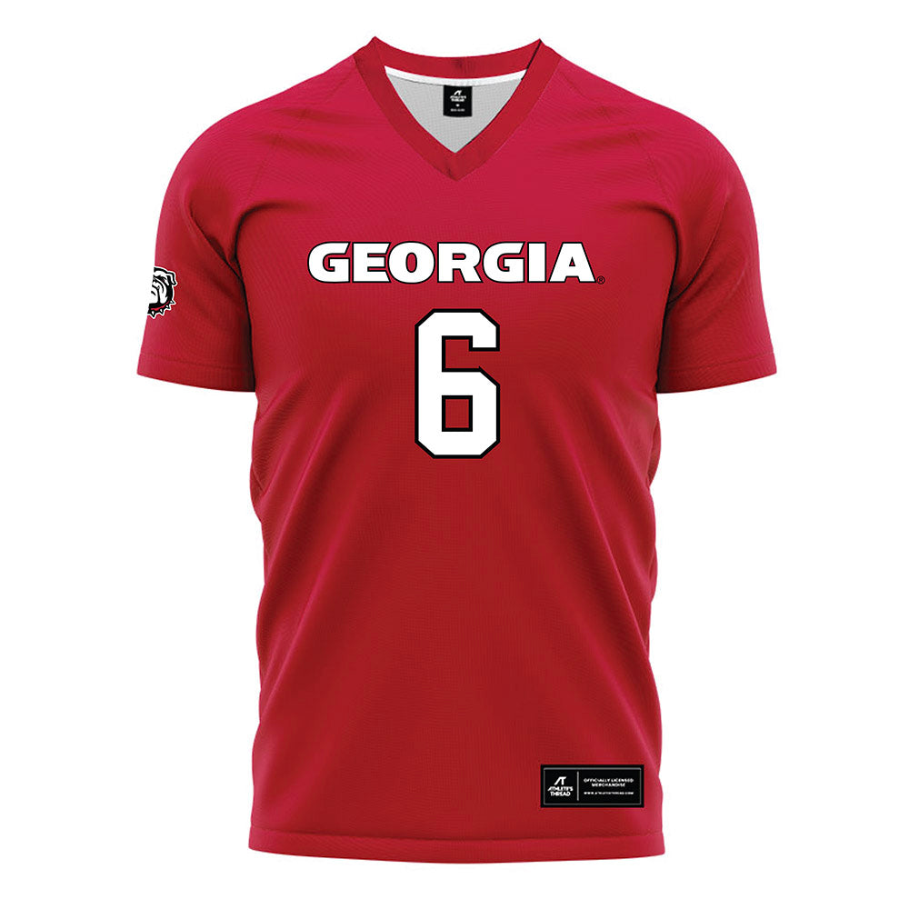 Georgia - NCAA Women's Soccer : Mona Childs - Red Soccer Jersey-0