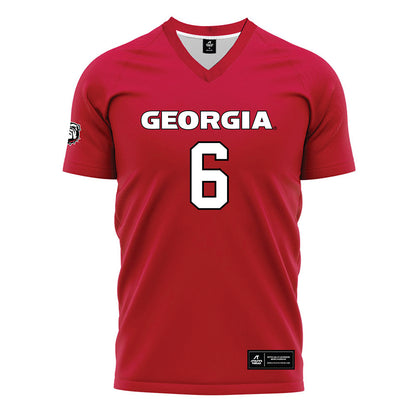 Georgia - NCAA Women's Soccer : Mona Childs - Red Soccer Jersey-0