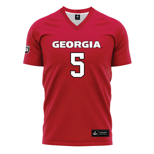 Georgia - NCAA Women's Soccer : Sage Glover - Red Soccer Jersey-0