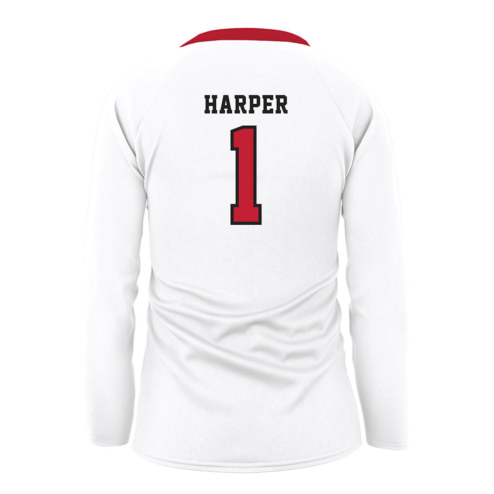 Georgia - NCAA Women's Volleyball : Tori Harper - White Volleyball Jersey-1