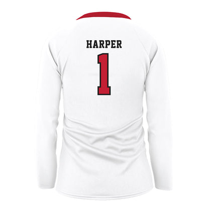 Georgia - NCAA Women's Volleyball : Tori Harper - White Volleyball Jersey-1