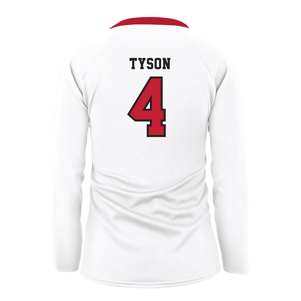 Georgia - NCAA Women's Volleyball : Kaiya Tyson - White Volleyball Jersey-1