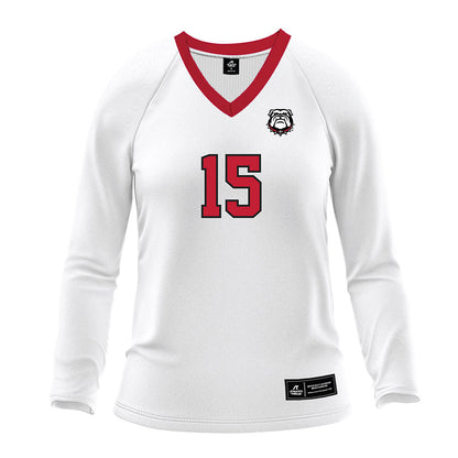 Georgia - NCAA Women's Volleyball : Marin Collins - White Volleyball Jersey-0