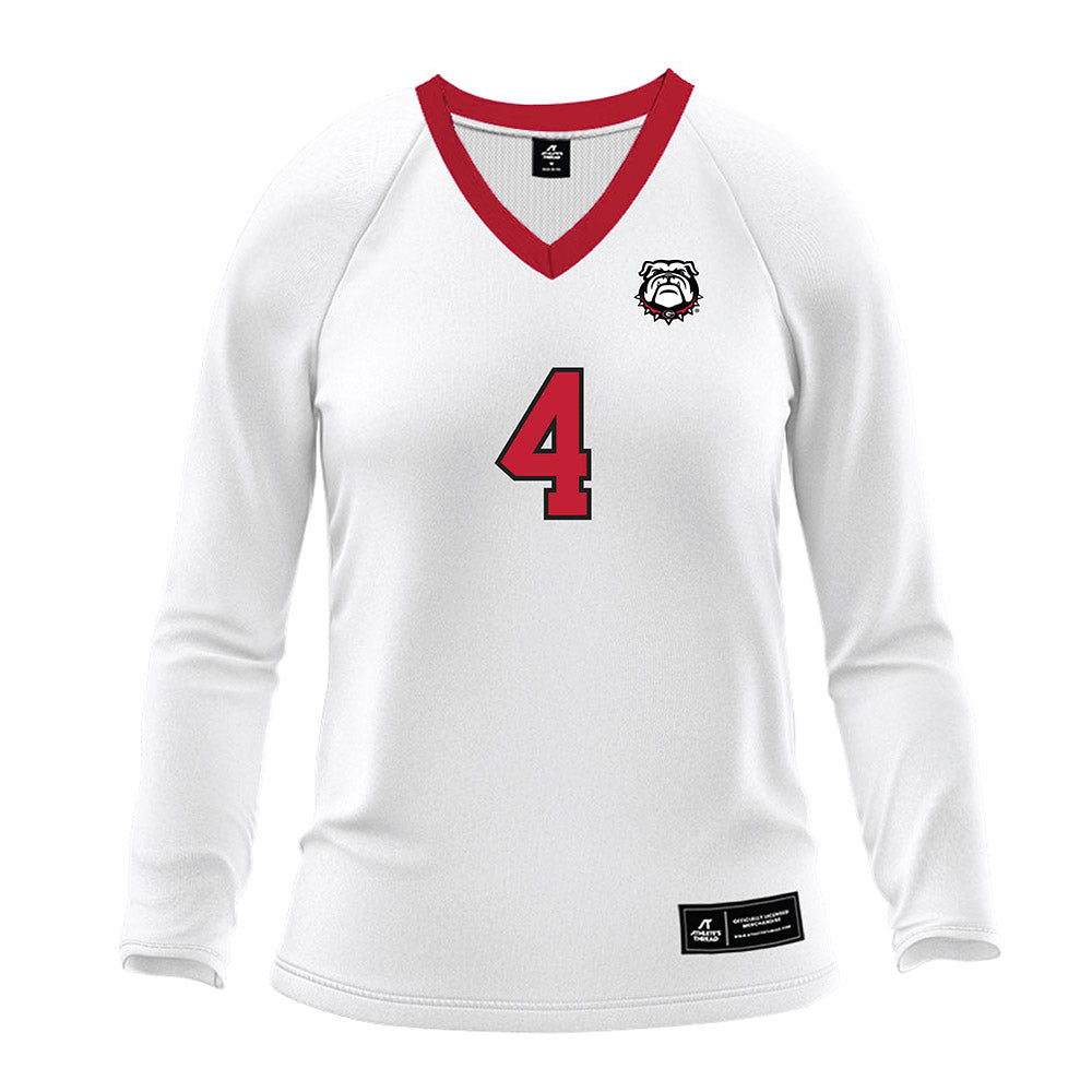 Georgia - NCAA Women's Volleyball : Kaiya Tyson - White Volleyball Jersey-0