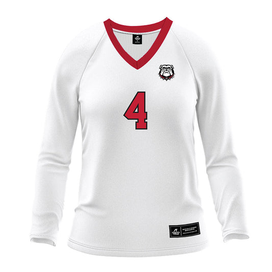 Georgia - NCAA Women's Volleyball : Kaiya Tyson - White Volleyball Jersey-0