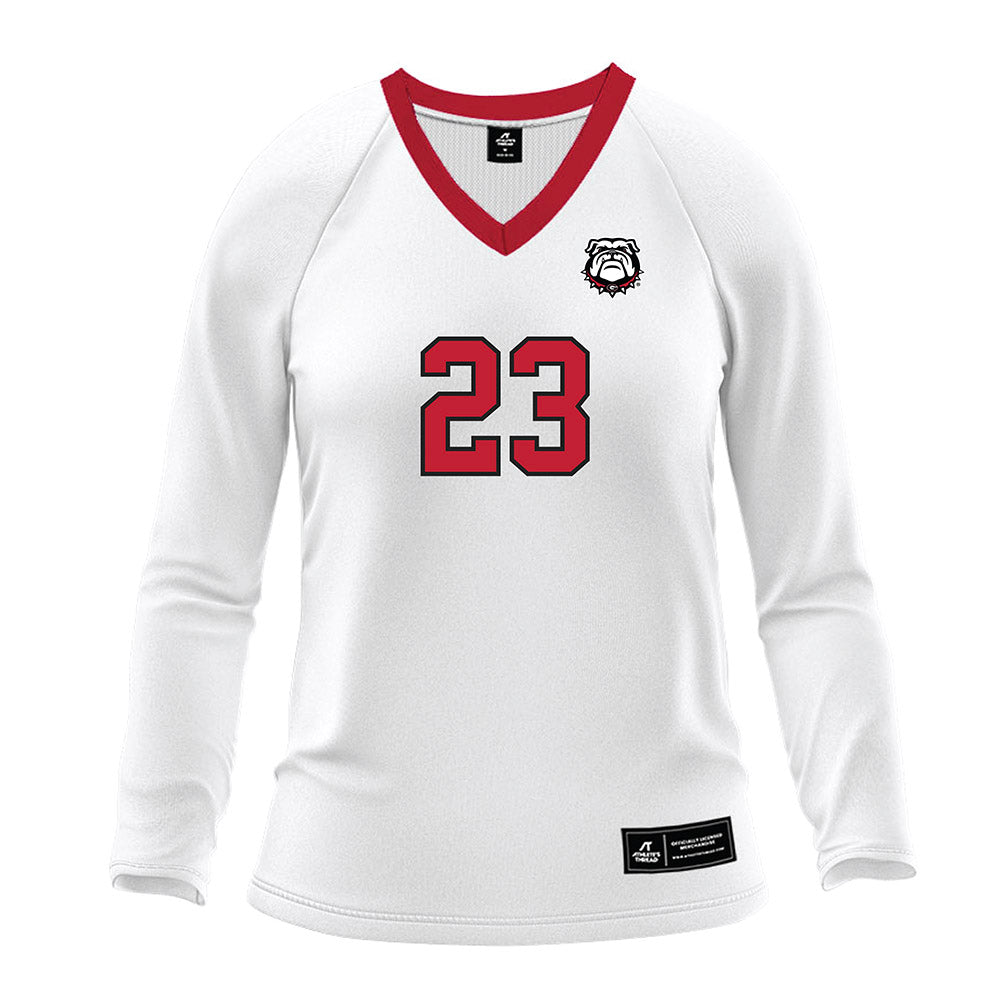 Georgia - NCAA Women's Volleyball : Arianna Muoneke - White Volleyball Jersey-0