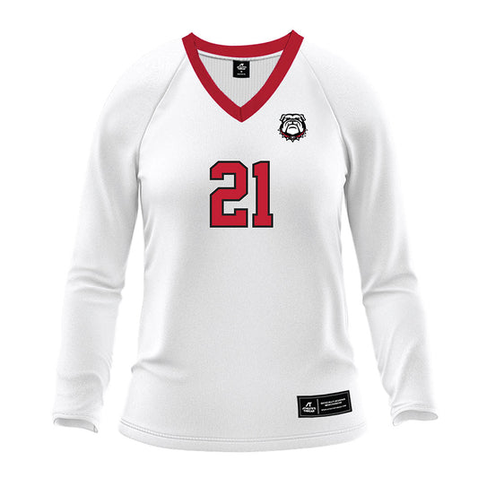 Georgia - NCAA Women's Volleyball : Alexandra Richter - White Volleyball Jersey-0