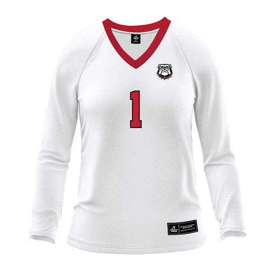 Georgia - NCAA Women's Volleyball : Tori Harper - White Volleyball Jersey-0