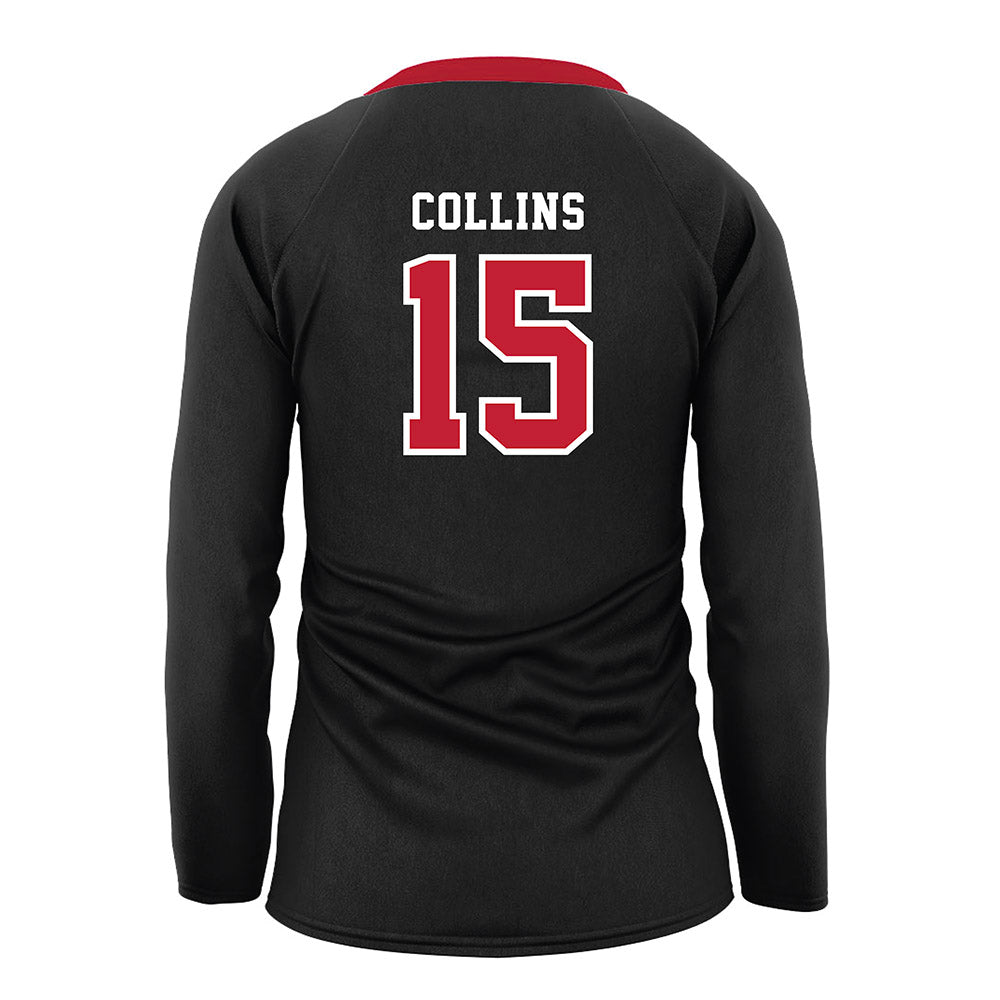 Georgia - NCAA Women's Volleyball : Marin Collins - Black Volleyball Jersey-1