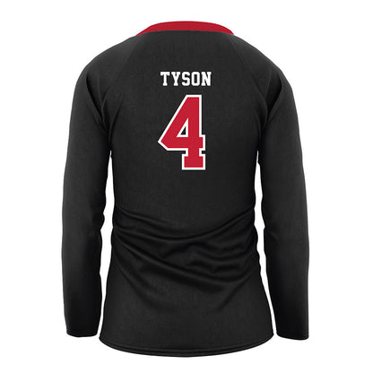 Georgia - NCAA Women's Volleyball : Kaiya Tyson - Black Volleyball Jersey-1