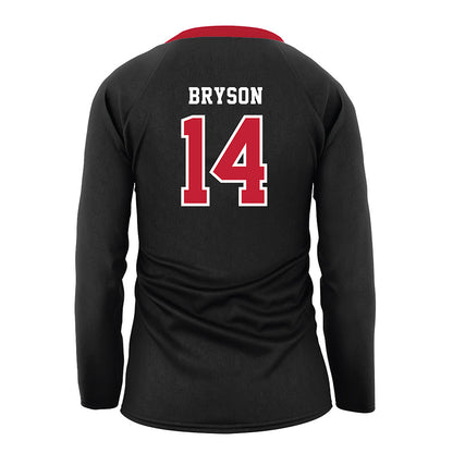 Georgia - NCAA Women's Volleyball : Emma Bryson - Black Volleyball Jersey-1