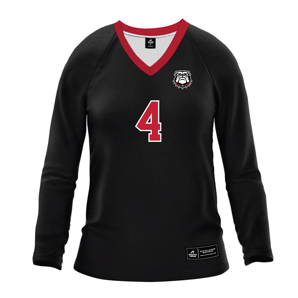 Georgia - NCAA Women's Volleyball : Kaiya Tyson - Black Volleyball Jersey-0