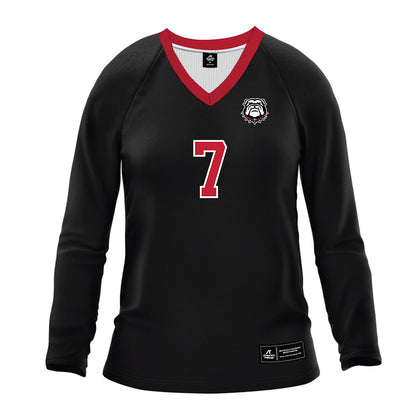 Georgia - NCAA Women's Volleyball : Keira Steininger - Black Volleyball Jersey-0