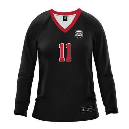 Georgia - NCAA Women's Volleyball : Kendal Kemp - Black Volleyball Jersey-0