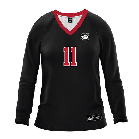 Georgia - NCAA Women's Volleyball : Kendal Kemp - Black Volleyball Jersey-0