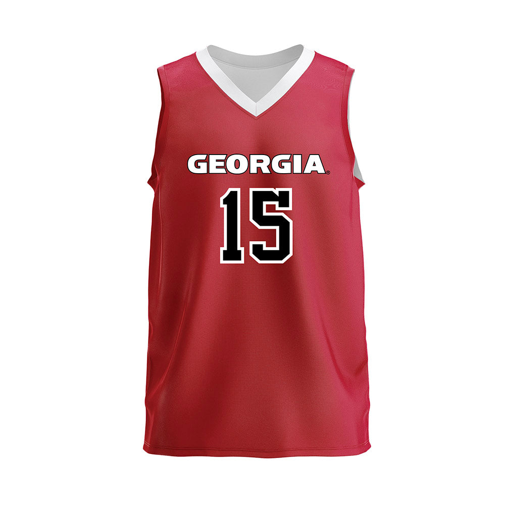 Georgia - NCAA Women's Volleyball : Marin Collins - Red Volleyball Jersey-0