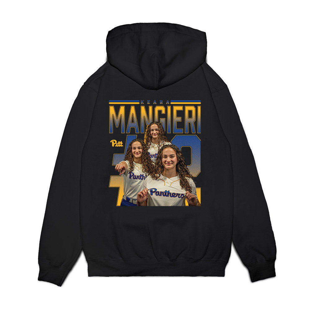 Pittsburgh - NCAA Softball : Keara Mangieri - Collage Premium Hooded Sweatshirt-1