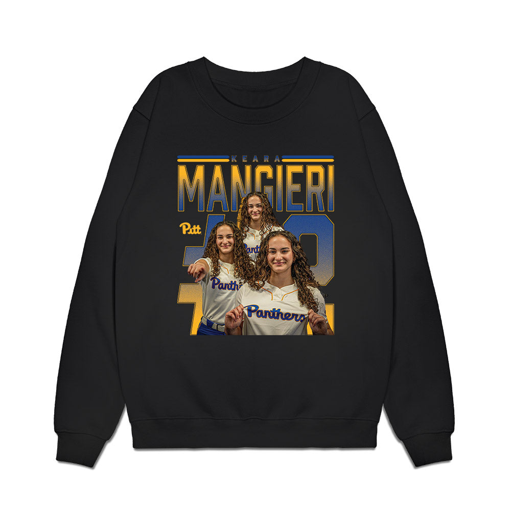 Pittsburgh - NCAA Softball : Keara Mangieri - Collage Premium Crewneck Sweatshirt-0