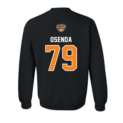 Tennessee - NCAA Football : Gabriel Osenda - Third Saturday Black Crewneck Sweatshirt-1