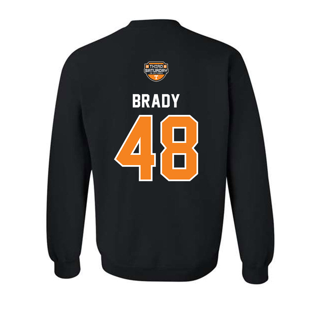 Tennessee - NCAA Football : Bennett Brady - Third Saturday Black Crewneck Sweatshirt-1