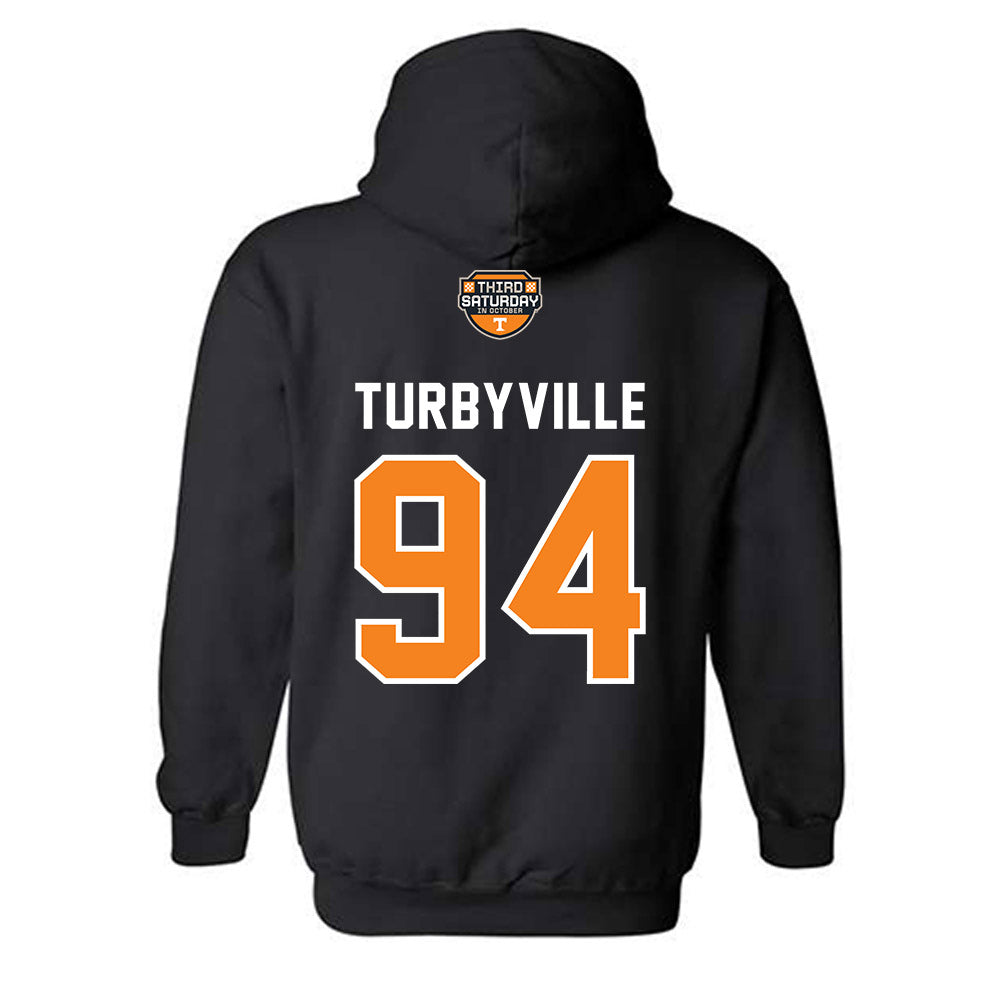 Tennessee - NCAA Football : Josh Turbyville - Third Saturday Black Hooded Sweatshirt-1