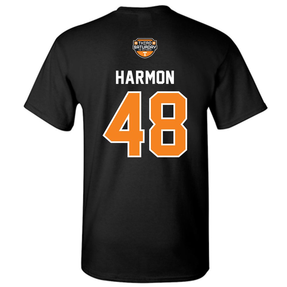 Tennessee - NCAA Football : Jaedon Harmon - Third Saturday Black T-Shirt-1