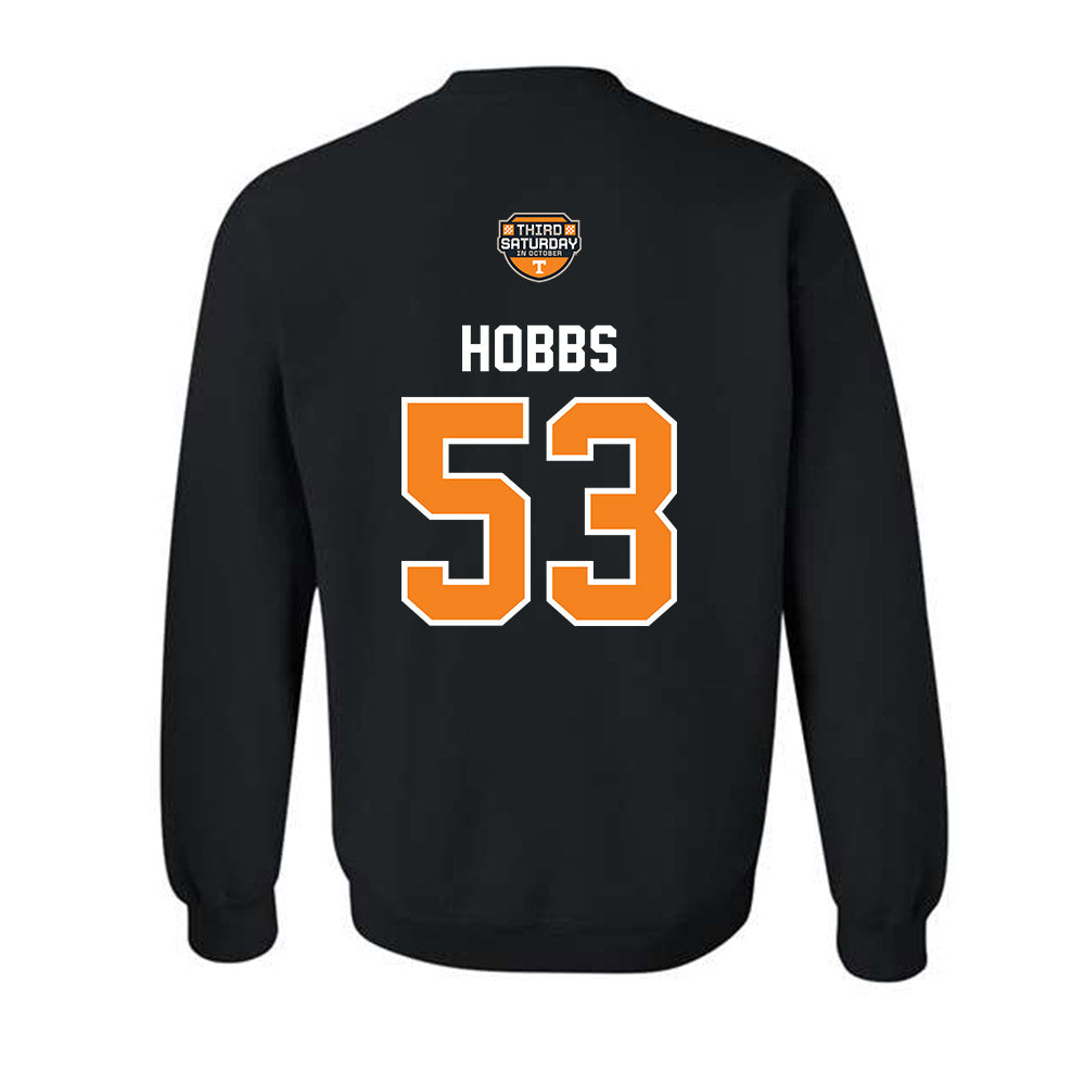 Tennessee - NCAA Football : Daevin Hobbs - Third Saturday Black Crewneck Sweatshirt-1