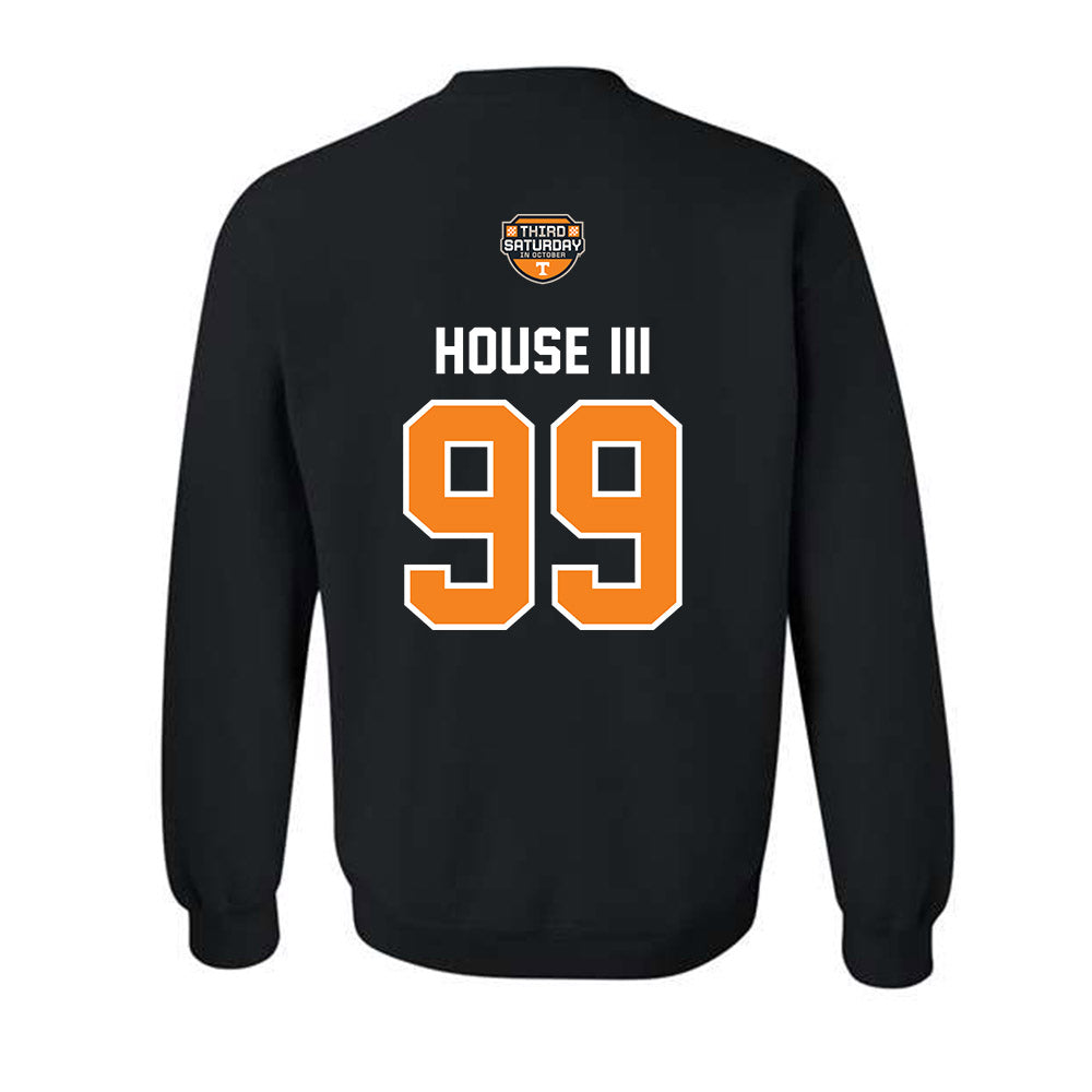 Tennessee - NCAA Football : Charles House III - Third Saturday Black Crewneck Sweatshirt-1