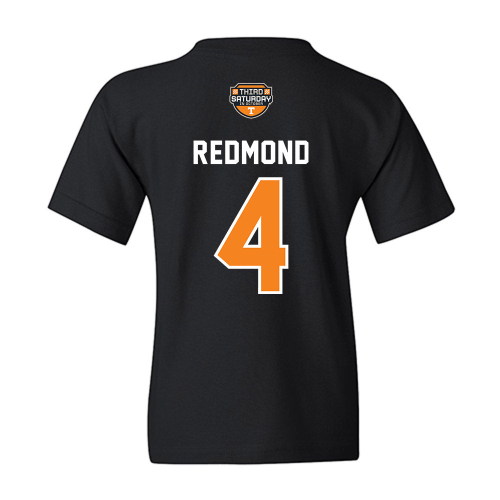 Tennessee - NCAA Football : Ty Redmond - Third Saturday Black Youth T-Shirt-1