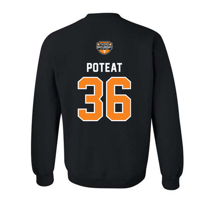 Tennessee - NCAA Football : Tre Poteat - Third Saturday Black Crewneck Sweatshirt-1