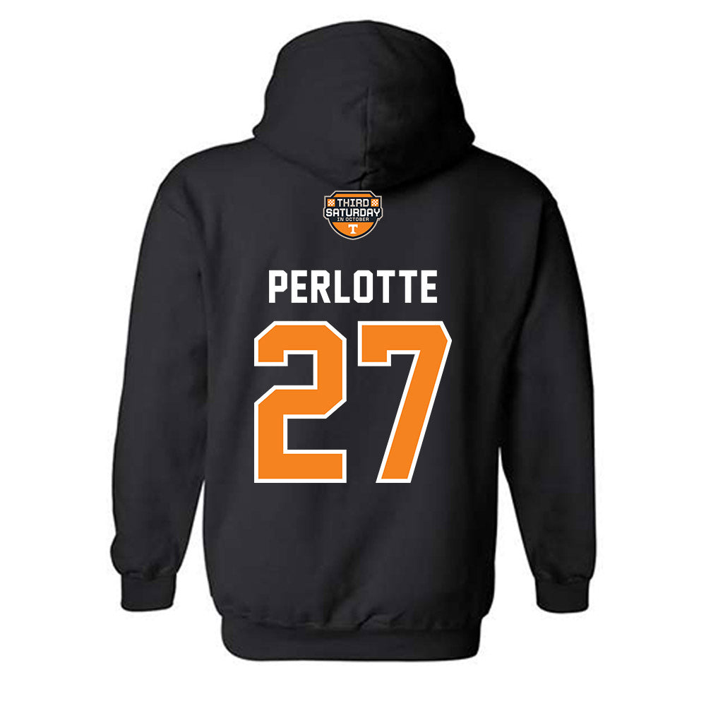 Tennessee - NCAA Football : Jadon Perlotte - Third Saturday Black Hooded Sweatshirt-1