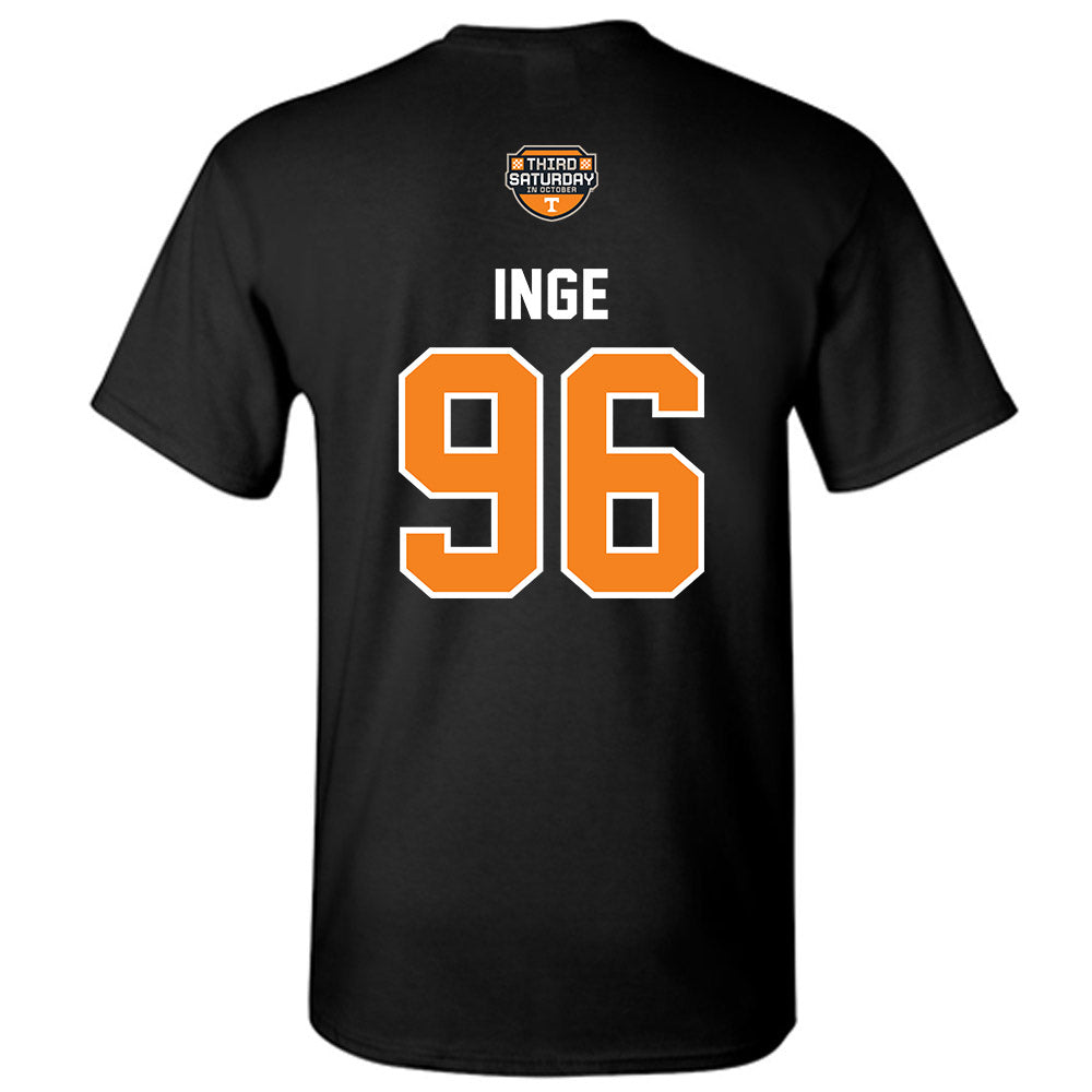 Tennessee - NCAA Football : Isaiah Inge - Third Saturday Black T-Shirt-1