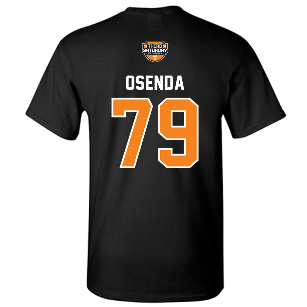 Tennessee - NCAA Football : Gabriel Osenda - Third Saturday Black T-Shirt-1
