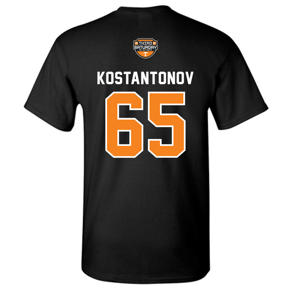 Tennessee - NCAA Football : Michael Kostantonov - Third Saturday Black T-Shirt-1