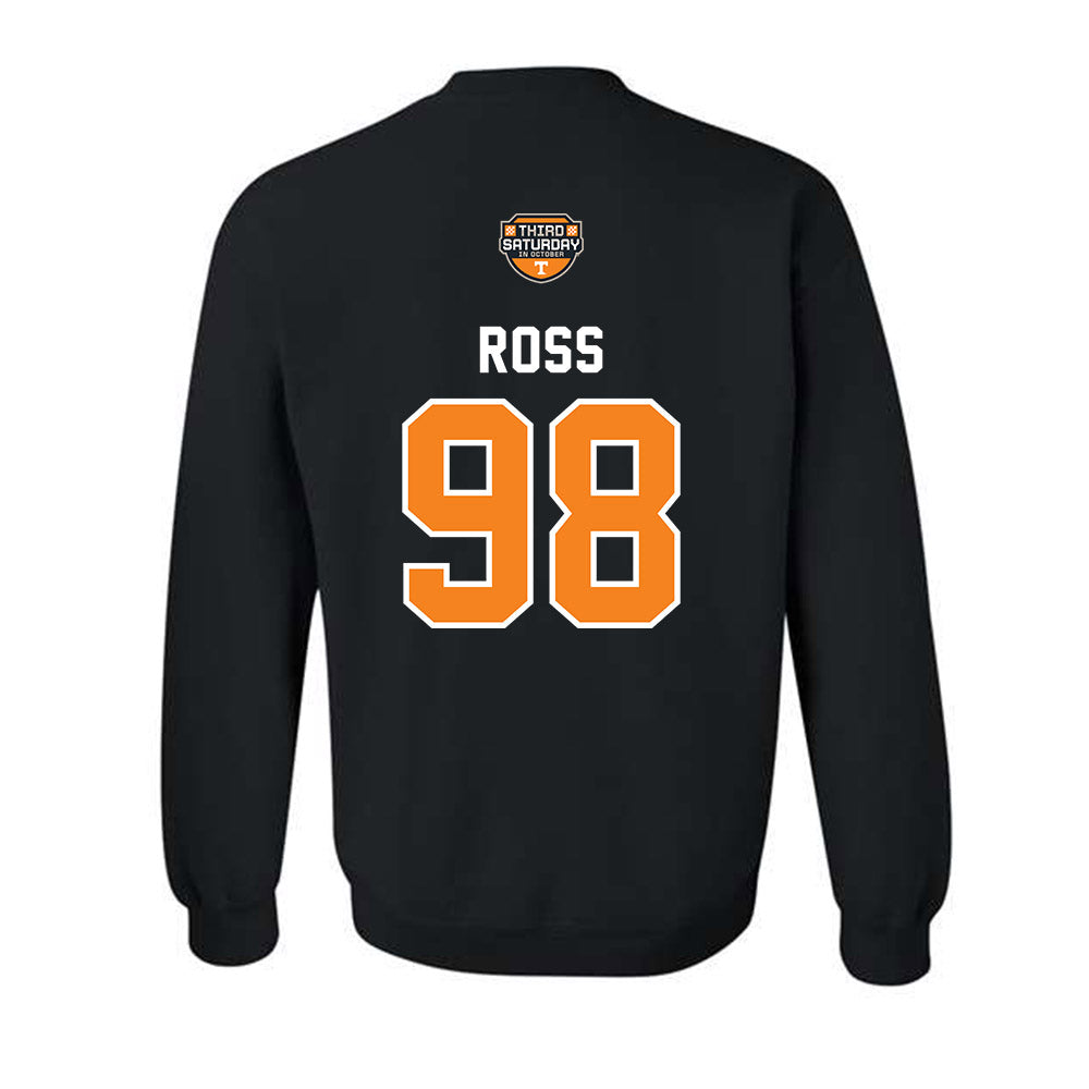 Tennessee - NCAA Football : Jackson Ross - Third Saturday Black Crewneck Sweatshirt-1