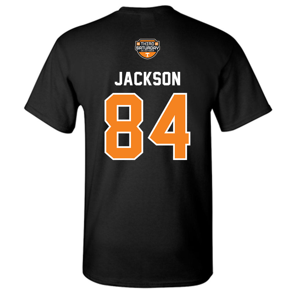 Tennessee - NCAA Football : Radarious Jackson - Third Saturday Black T-Shirt-1