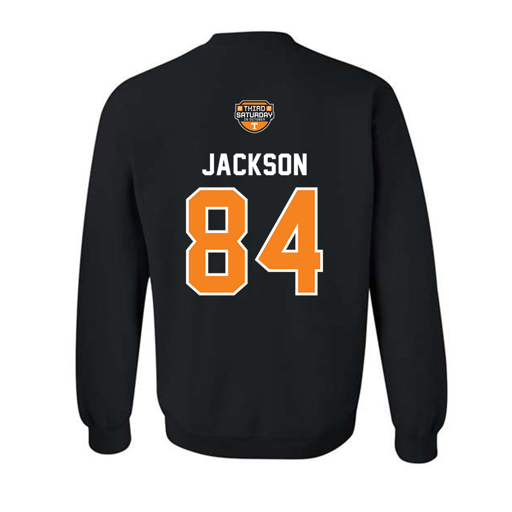 Tennessee - NCAA Football : Radarious Jackson - Third Saturday Black Crewneck Sweatshirt-1