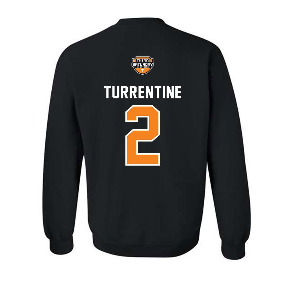 Tennessee - NCAA Football : Andre Turrentine - Third Saturday Black Crewneck Sweatshirt-1