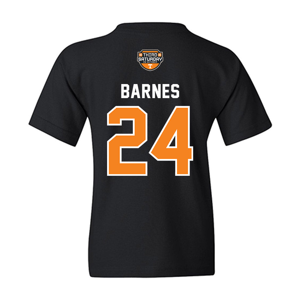 Tennessee - NCAA Football : Hunter Barnes - Third Saturday Black Youth T-Shirt-1