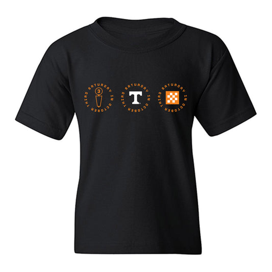 Tennessee - NCAA Football : Carter Gooden - Third Saturday Black Youth T-Shirt-0