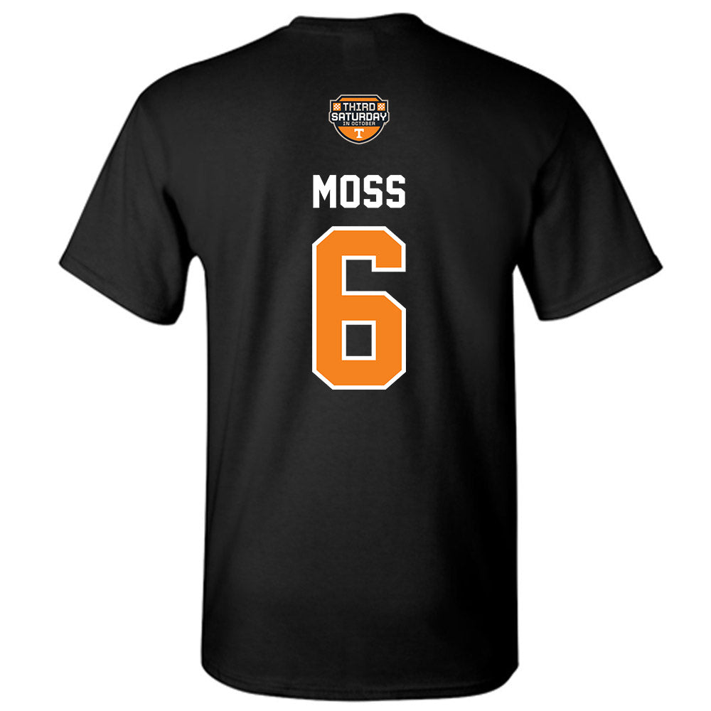 Tennessee - NCAA Football : Qua Moss - Third Saturday Black v2 T-Shirt-1